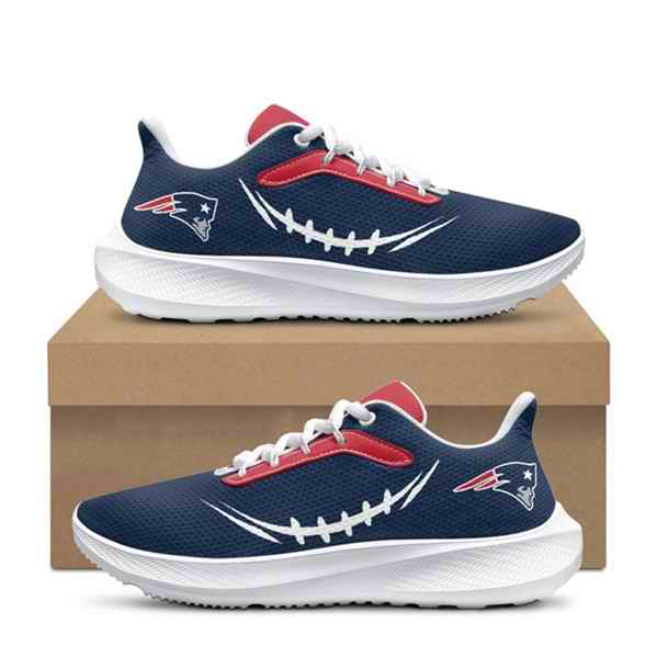 Men's New England Patriots Navy Running Shoe 001